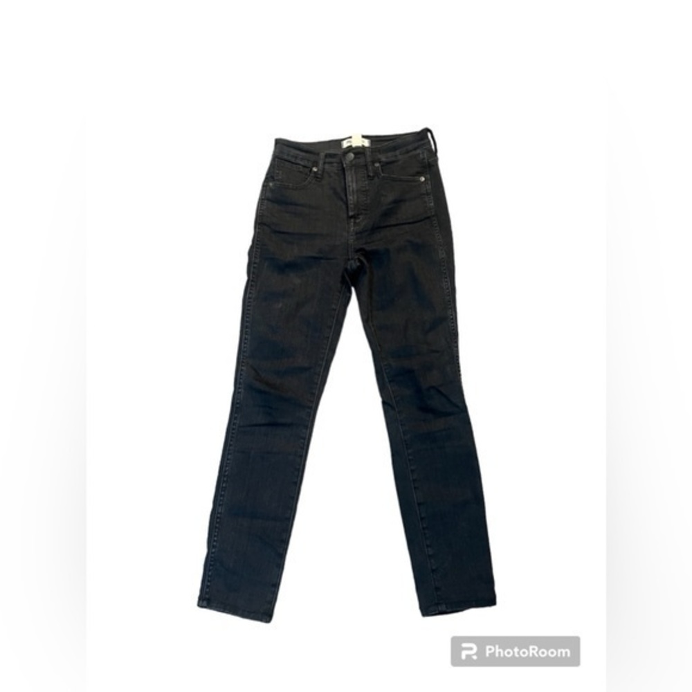 Madewell Faded Black High Rise Skinny Jeans Size 25